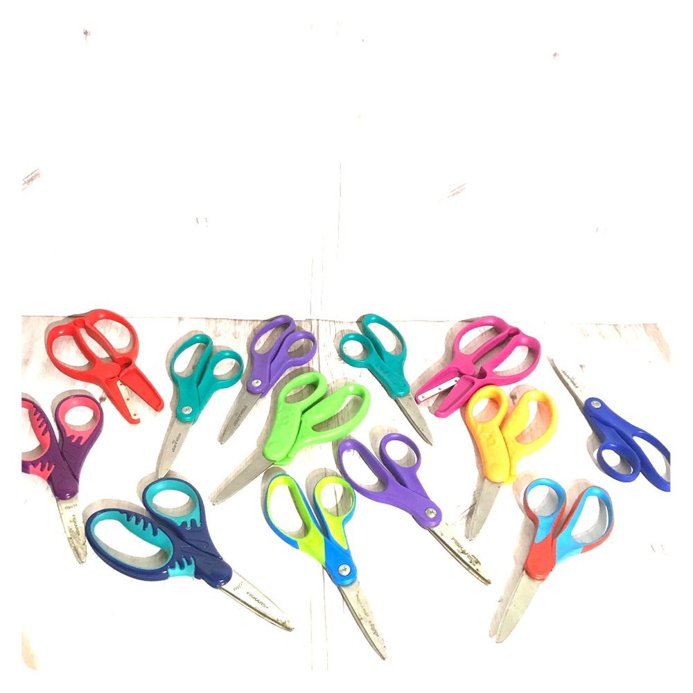 Kids School Scissors Lot Of 13